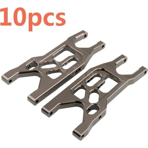 10Pcs RC Car AXIAL SCX10 Yeti Rock Racer 90026 AX90025 Alum.Front Lower Suspension Arm For 1/10 Scale Models Remote Control Car