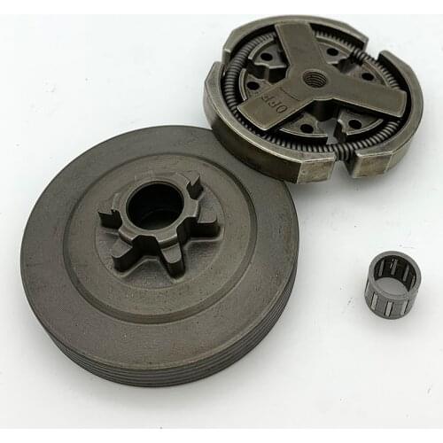 3/8 Clutch Drum & Clutch & needle bearing Fit for Chinese chainsaw 3800 38cc Spare Parts