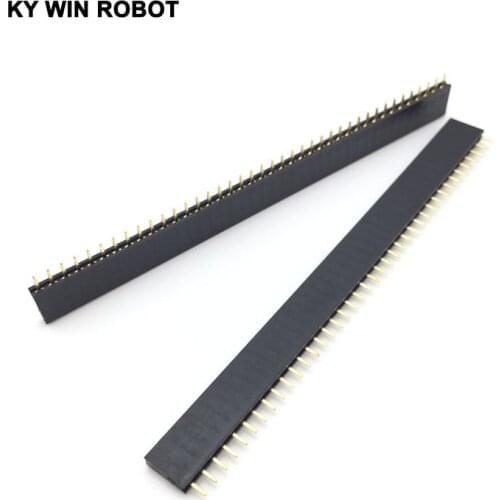 5Pcs 2.54mm 40 Pin Female Single Row Pin Header Strip New