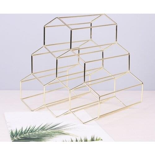 6 Bottle Countertop Wine Rack Modern Black Metal Wine Rack Small Wine Rack-wine Bottle Storage Kitchen Bar Desktop Wine Rack