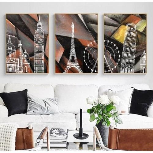 Abstract Hand-painted Nordic Modern Romantic Flower Retro Frameless Living Room Bedroom Decoration Painting Core Canvas Art