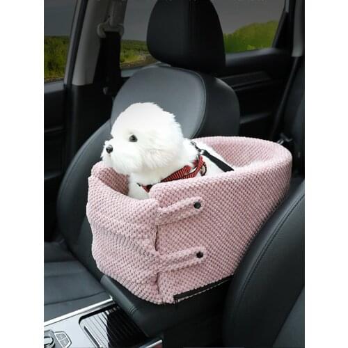 Dog Car Seat Bed Travel Car Central Control Safety Pet Seat Transport Carrier Bag Protector Pet Car Kennel For Small Dog And Cat