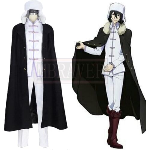 Bungo Stray dogs Fyodor Dostoyevsky Cosplay Costume Halloween Party Outfit Custom Made Any Size