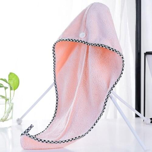 NEW Microfiber Bath Towel Hair Dry Quick Drying Lady Bath towel soft shower cap hat for lady man Turban Head Wrap Bathing Tools