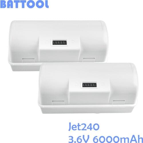 BATTOOL 3.6V 6000mAh Jet240 Jet 240 Battery for iRobot Braava Jet240 241 244 battery 4446040 floor Mopping Robots BC674 L20
