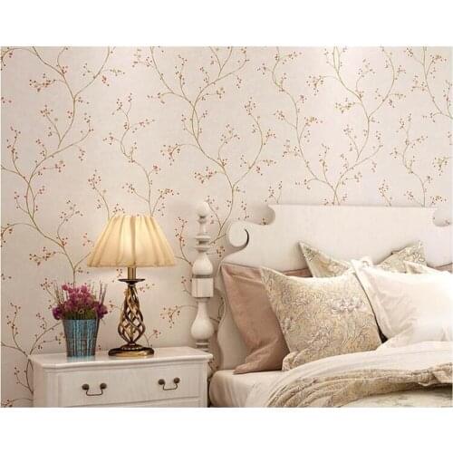 Beibehang American country garden non-woven wallpaper small floral European retro bedroom living room childrens room wall paper