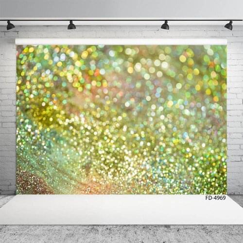 Glitter Sparkle Flare Bokeh Photography Backdrops Custom Background for Baby Shower Children Prom Party Photoshoot Fond Photo