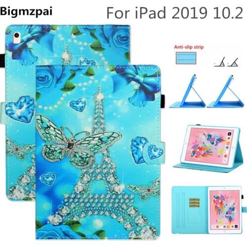 Coque for iPad 7th iPad 10.2 Case Smart A2200 A2198 A2233 Auto Sleep Magetic Funda for iPad 10.2 2019 Cover with Pencil Holder