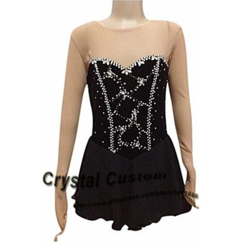 2016 Children Figure Skating Dress Fashion New Brand Vogue Figure Skating Competition Dress For Women DR3098