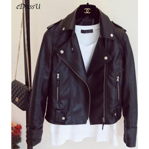 Женские кожаные куртки EDressU China At AliExpress