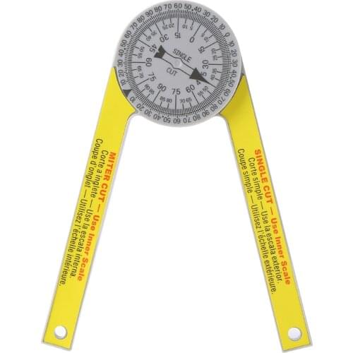 Calibration Miter Saw Protractor Finder Angle Miter Gauge Goniometer Engraved Dial Scale Angle Finder Arm Measuring Ruler