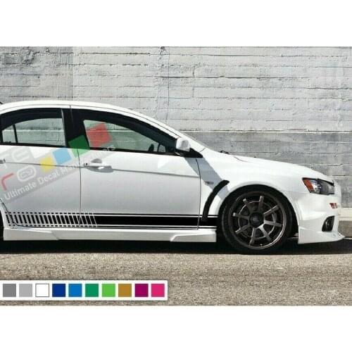For x2 Stripe Kit Mitsubishi Lancer Evolution Evo 10 X Spoiler Lip 2008 2015 2016