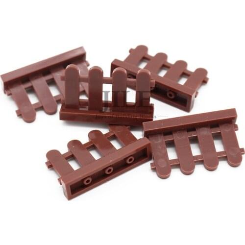 Moc Fence 1x4x2 Paled Picket City Street View 33303 Enlighten Sence Building Blocks Bricks Compatible with Assembles Particles