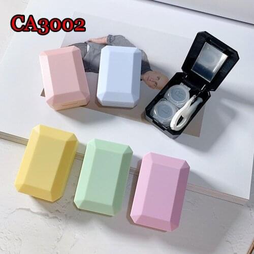 Contact Lens Box Portable Lens Case Double-box Eye Care Box Travel Kit Holder Eyewear Bag Random Color CB0787