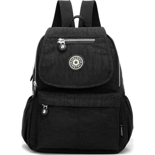 2021 Fashion Waterproof Nylon Female Backpack Women Preppy Style School Bags For Girls Big Capacity Travel Backpack Sac A Dos