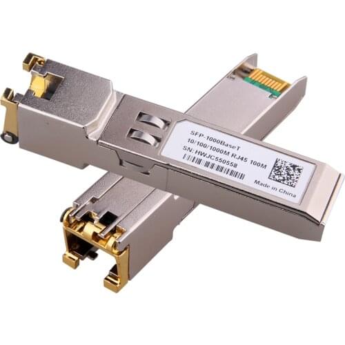 Gigabit RJ45 SFP Module 1000Mbps SFP Copper RJ45 SFP Transceiver Module Compatible With Cisco/Mikrotik Gigabit Ethernet Switch