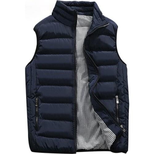 Mens Vest Casual Mens Plus Size 5XL Warm Sleeveless Jacket Mens Winter Vest Mens Vest Casual Jacket Jacket Hot Trendy Vest