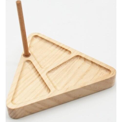 Wooden Bead Loom Kit Triangle Weaving Beading Beads DIY Knitting Machine Board Organizer Tray Jewelry Making Crafts E56C