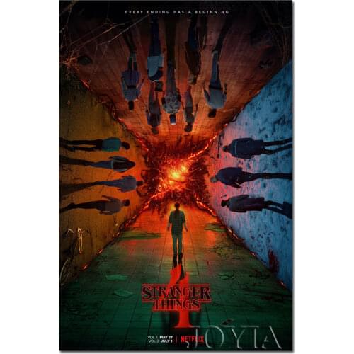 Stranger Things Poster TV Wall Posters Prints Eleven Silk Art Painting For Home Wall Bedroom Decor 16X24" 20X30"