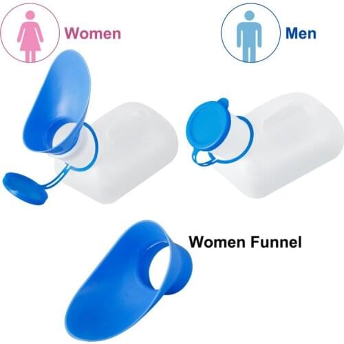 New 1000ml Unisex Urinal Female Urinal Portable Urinal Urine Bag Toilet Supplies for Outdorr Camping Cycling Fishing Cleaning