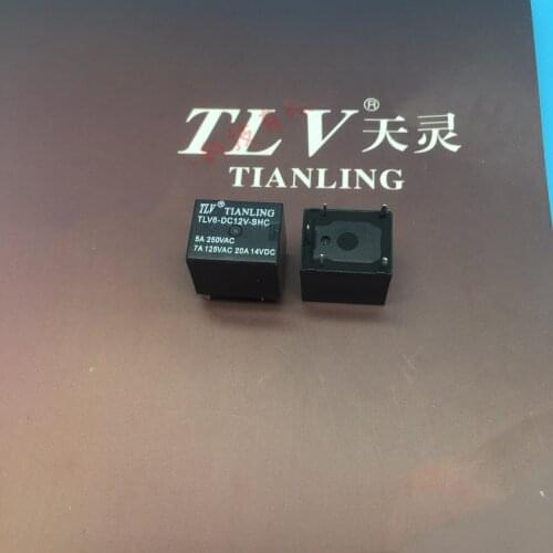 Original TLV6-DC12V-SHC 5pin 20A car TLV SRA-12VDC-CL relays