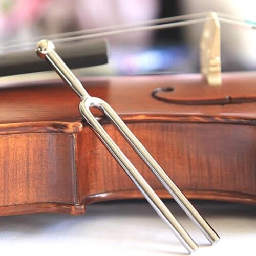 Useful Tuning Fork Polished Tuning 440HZ Electroplated Clear Tone Guitar Tuner for Musicians лягушка arco e flecha
