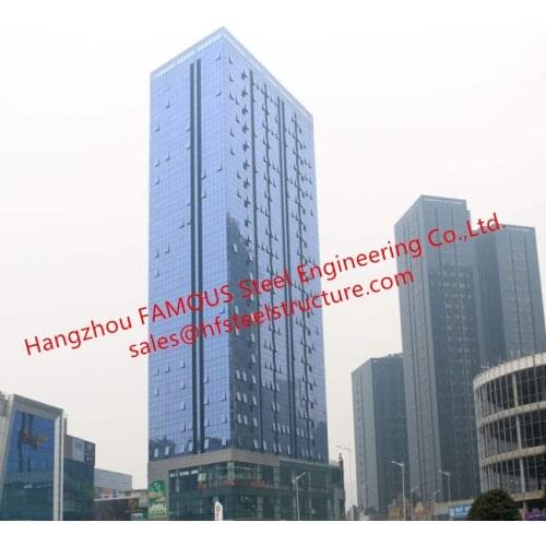 China EPC Project Of Multi-storey Steel Building For Modern Glass Curtain Wall Office Building