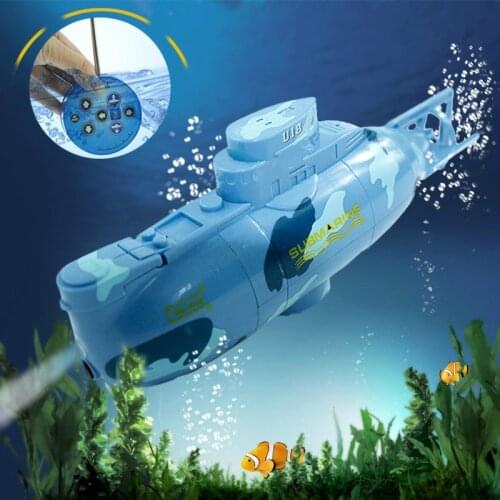 Radio RC Submarine 6 Function Electric Mini Remote Control Speed Boat Explosion Military Battle Kid Summer Fun Toy Water Proof