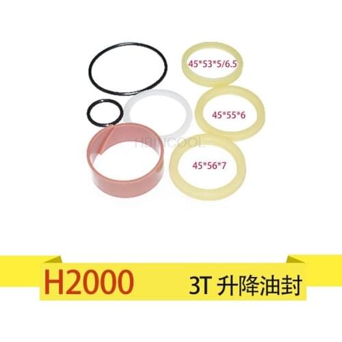 FORklift Lifting Cylinder Oil Seal Lifting Lifting Vertical Pump Repair Kit 45*56*7/45*55*6.H2000 Type 3T Quality accessories