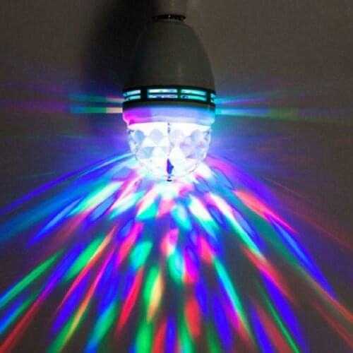 E27 3W Colorful Auto Rotating RGB LED Bulb Stage Light Party Lamp Disco For Home Decoration Lighting Lamps Home Decor