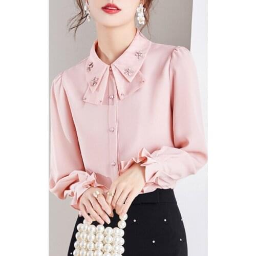 YUANYUANJYCO Pink Blouses