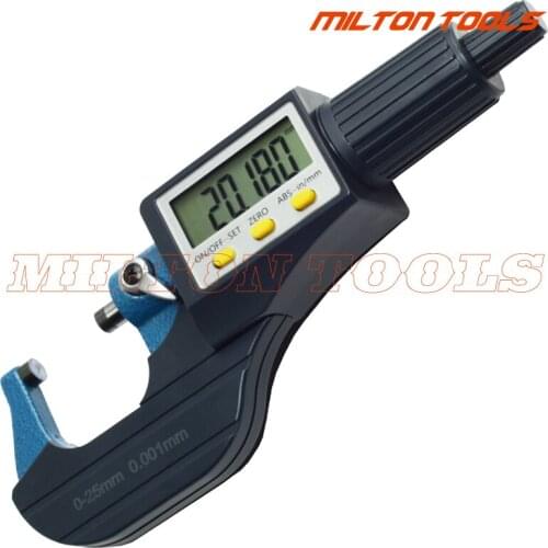 0.001 mm electronic outside micrometer 0-25 mm with Extra Large LCD Screen digital micrometer electronic Digital Caliper gauge