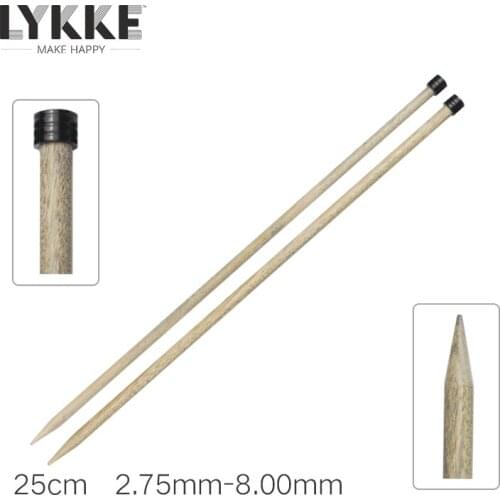 1 piece LYKKE 25 cm Single Point Straight Needle knitting needle