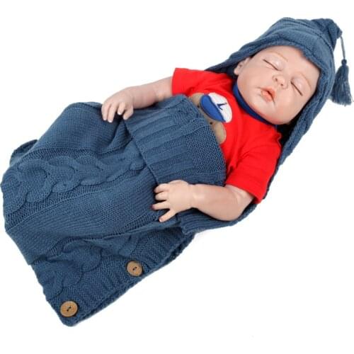 2020 New Style Knitted Baby Robes Sleeping Bag Cute Winter Baby Clothing Sleepwear For Girls Boys