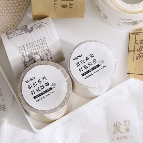 50mm*3m Kawaii Retro Flower Litmus Washi Tape Stickers Scrapbooking Masking Tape Stationery School Supplies Bullet Journal n730