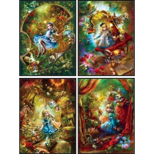Diamond Painting Cartoon Princess Doll Landscape Art 5D DIY Square Round Fairytale Mosaic Set Cross Stitch Embroidery Home Decor