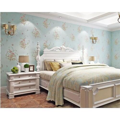 Beibehang Fashion fresh small floral wallpaper bedroom living room background clothing store papel de parede 3d wallpaper tapety