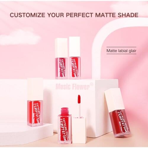 8 Colors Shiny Lip Gloss Non-stick Cup Long Lasting Lipstick Waterproof Sweatproof Matte Dumb But Not Dry Lip Glaze TSLM1