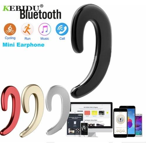 Kebidu Bone Conduction Bluetooth 4.2 Earphone Wireless Headphones Sports Headset Stereo for xiaomi iphone 7 8 X for laptop Table