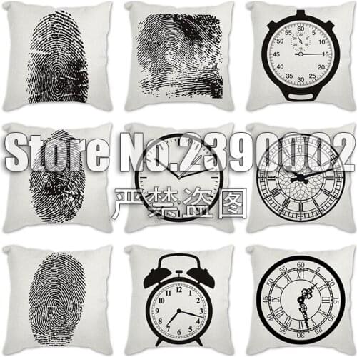 Home Decor Cushion Cover Fingerprint Style Throw Pillowcase Pillow Covers For Car Decorative Cushion Covers Pillows 45*45CM