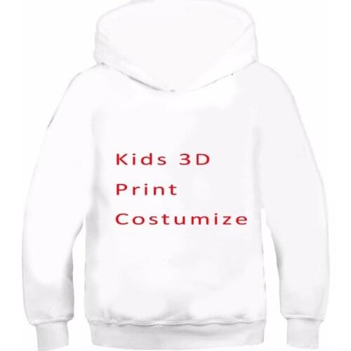 DIY Kids Zip Hoodies boy Unisex DIY sweatshirt 3D Print Customize Any Color Picture Men hooded Plus Sizes movie star hoodies