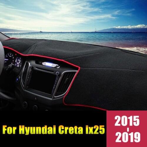For Hyundai Creta ix25 2015 2016 2017 2018 2019 LHD/RHD Car Dashboard Avoid Light Pads Instrument Platform Desk Mats Accessories