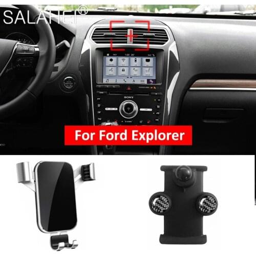 Durability Car Accessories Gravity Air Vent Mobile Phone Holder Mount For FORD EXPLORER 2016-2019 2018 2017 XLT for Smartphone
