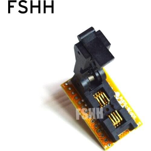 SOP8-DIP8 Programmer Adapter SOIC8/SO8/FP8 to DIP8 Adapter/IC SOCKET/IC Test Socket (208-7391 Flip test seat)