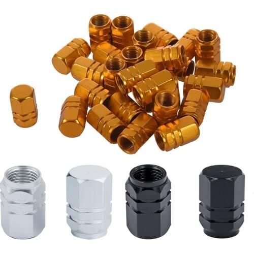 24pcs Valve Stem Caps Car Tyre Valve Stem Covers Caps, black