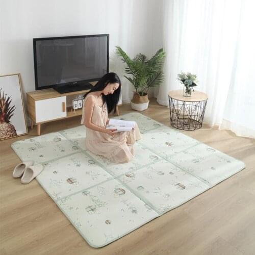 Folding Rattan Carpet Tatami Rug 1CM Thick Baby Play Mat Non-slip Bedroom Living Room Carpet Cool Tapete Soft Sofa Customized