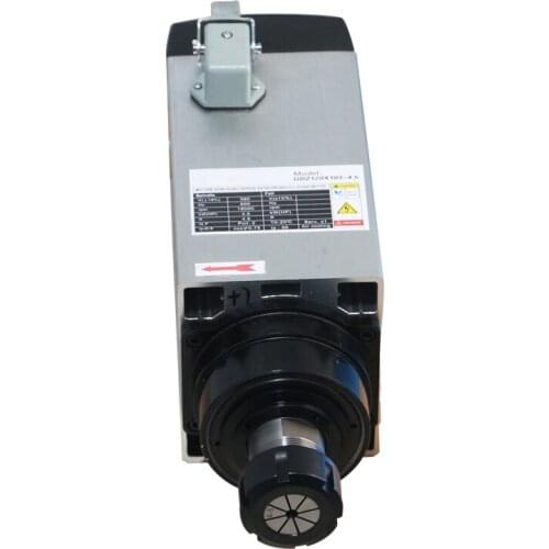 Square hot sale 4.5KW air cooled spindle motor 18000RPM ER32 380V for woodworking cnc router