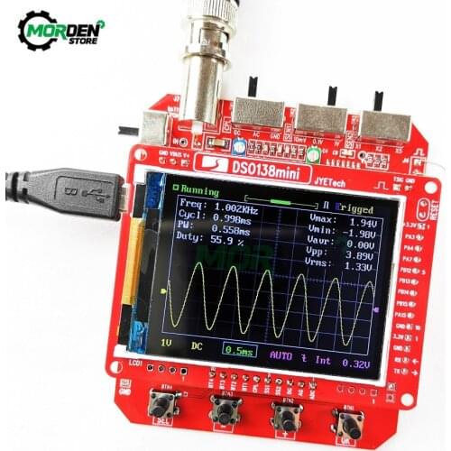 Mini Handheld Digital Oscilloscope DIY Kit ARM Cortex-M3 12-Bit TFT Oscilloscope 10:1 Probe Test Clip Dropship