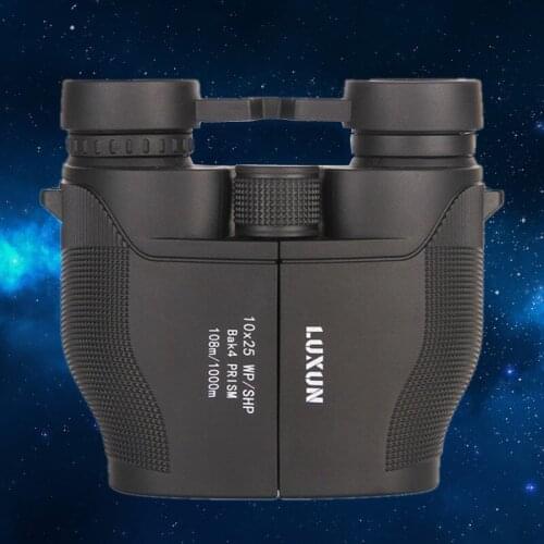 Nitrogen-filled Waterproof Anti-fog Green Film Big Eyepiece Telescope High-quality 10X25 Outdoor HD Wide-angle Telescope