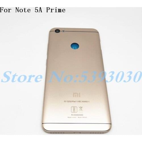 New Battery Door 5.5'' For Xiaomi Redmi Note 5A Prime Back Cover Housing Case With Power Volume Buttons